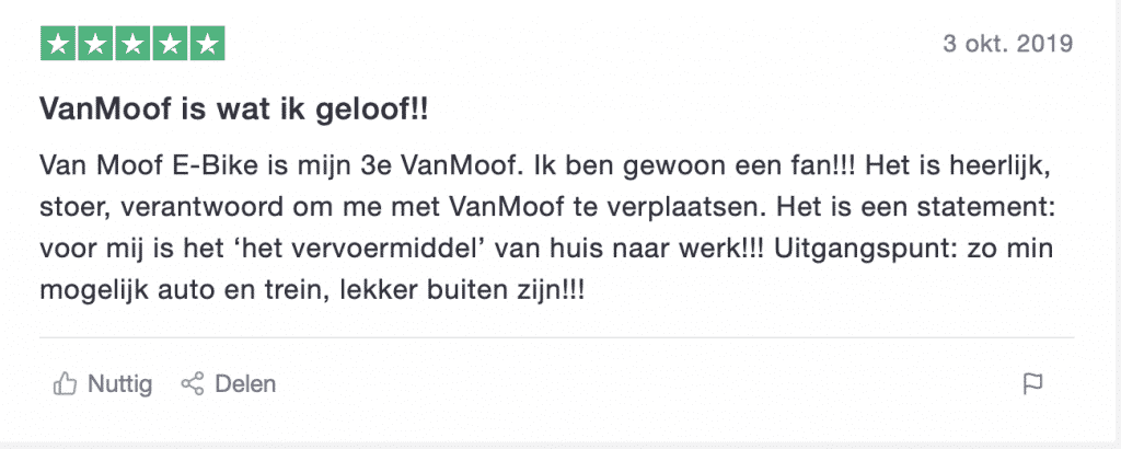 Positieve Review VanMoof