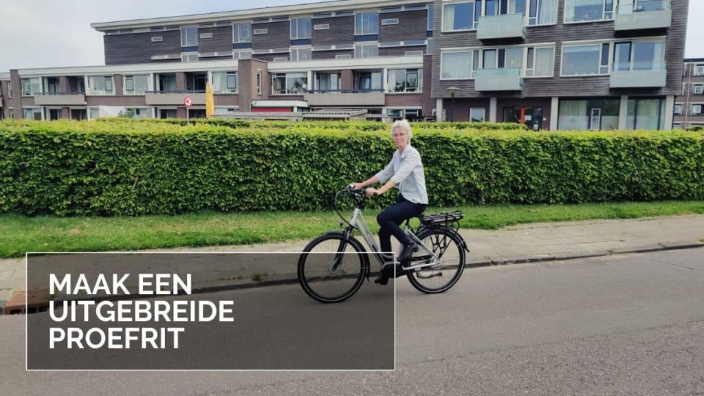 Elektrische fiets kopen tips Proefrit maken