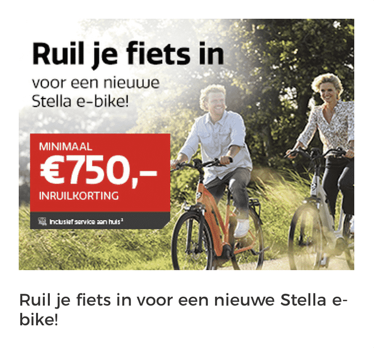 Elektrische fiets inruilen met korting bij Stella