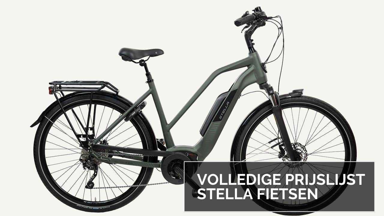 Prijzen - Volledige prijslijst Stella elektrische fietsen