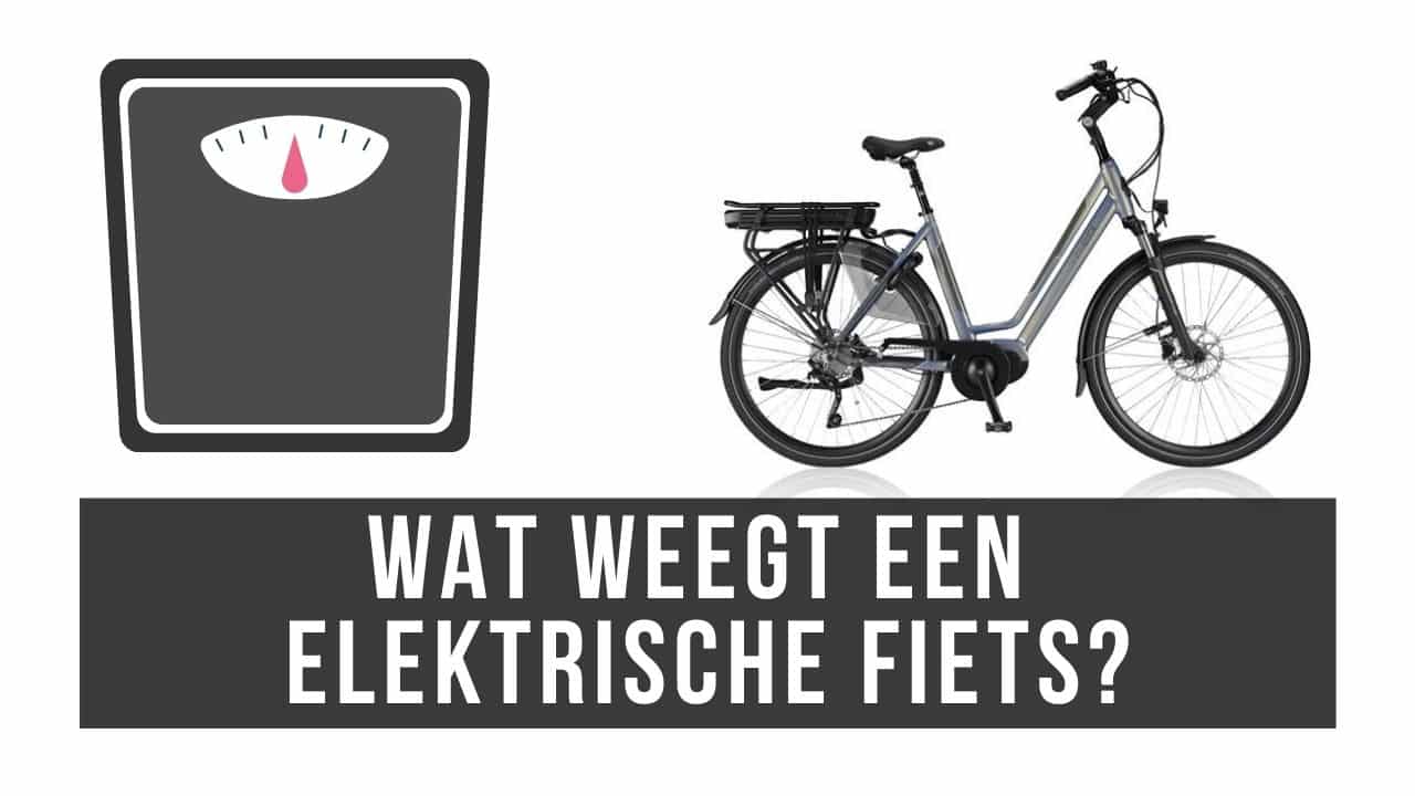 tyfoon Ontkennen lexicon Wat weegt een elektrische fiets? | Gewicht E-Bikes - E-Bike Bond