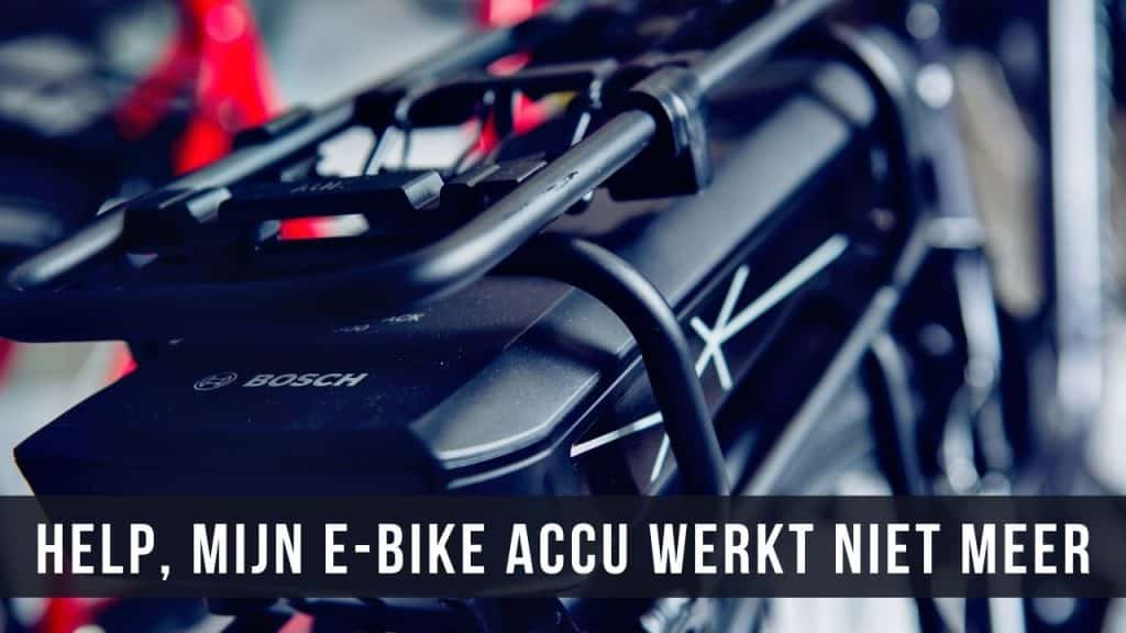 E-Bike accu werkt niet - Elektrische fiets gaat niet aan | E-Bike Bond